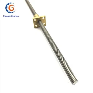 Trapeziumvormige schroefstang loodschroef